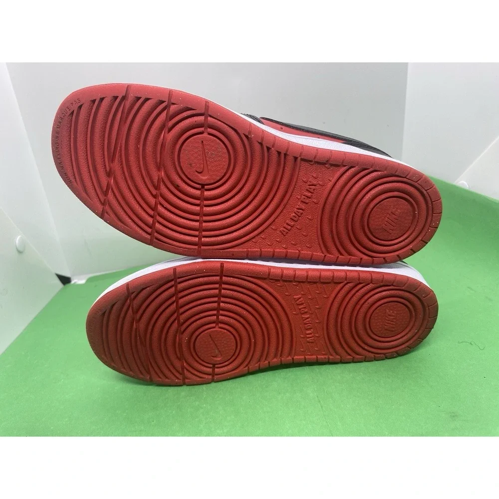 Nike Court Borough Low Recraft PS | Size 2Y| Uni. Red, Blk, Wt | DV5457-600